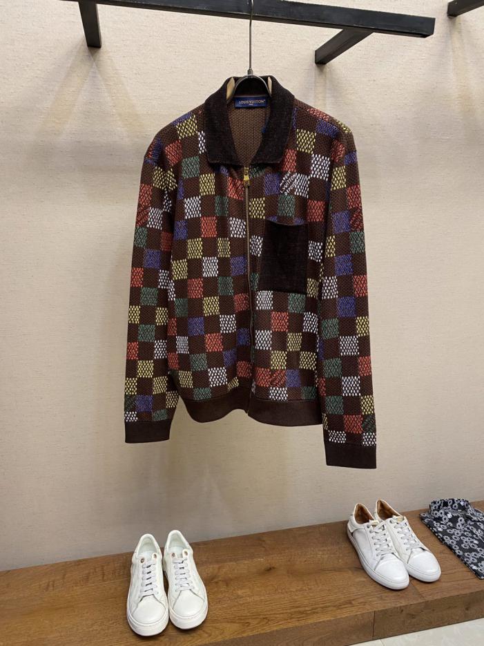 designer,replica,clothing,fake,1:1,lv,luxury,high quality LV European and American style early spring new letter color chess jacquard knitted jacket (QGB) designer,replica,clothing,fake,1:1,lv,luxury,high quality LV European and American style early spring new letter color chess jacquard knitted jacket (QGB)