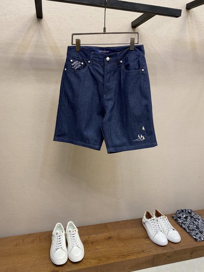 designer,replica,clothing,fake,1:1,lv,luxury,high quality LV sailboat pocket embroidered denim shorts (42GKC) designer,replica,clothing,fake,1:1,lv,luxury,high quality LV sailboat pocket embroidered denim shorts (42GKC)