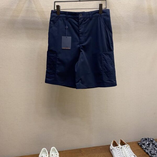 designer,replica,clothing,fake,1:1,lv,luxury,high quality LV LU embossed pocket shorts (4EDC7)