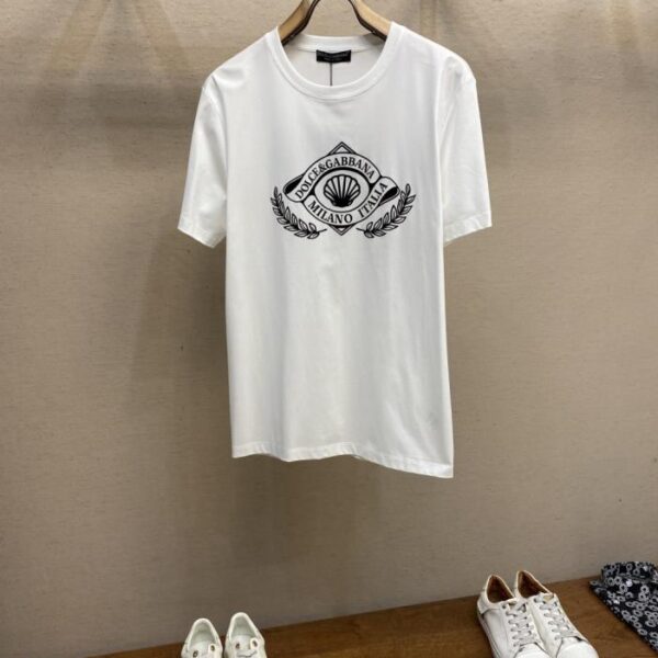 designer,replica,clothing,fake,1:1,lv,luxury,high quality DG new cotton stretch cotton fabric short-sleeved T-shirt (CUJHF)