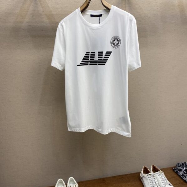 designer,replica,clothing,fake,1:1,lv,luxury,high quality LV new pure cotton stretch cotton fabric short-sleeved T-shirt (5DL0G)