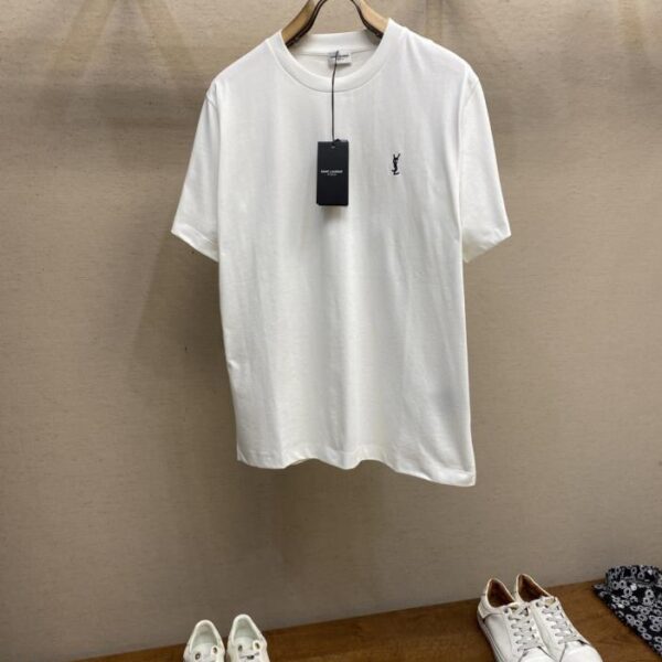 designer,replica,clothing,fake,1:1,lv,luxury,high quality Yves Saint Laurent YSL cotton embroidered short-sleeved T-shirt (KUAZY)