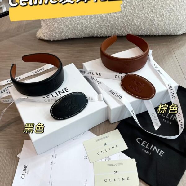 designer,replica,clothing,fake,1:1,lv,luxury,high quality Celine Super Beautiful Minimalist Hair Accessory Headband + Hair Clip Two-Piece Gift Box (7Q11R)