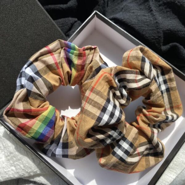 designer,replica,clothing,fake,1:1,lv,luxury,high quality Burberry Check Hair Tie (Small Check or Rainbow Check) (Two options available) 1 piece/simple bag (EBOZG)