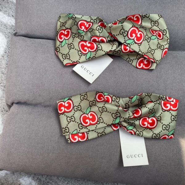 designer,replica,clothing,fake,1:1,lv,luxury,high quality Gucci Apple Satin Headband, Hair Ring 1 piece/Simple Bag (ASD14)