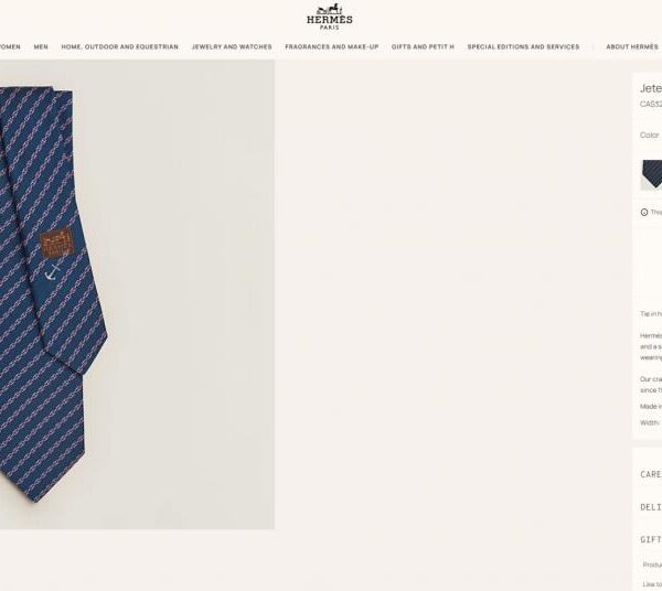 designer,replica,clothing,fake,1:1,lv,luxury,high quality Hermès’ latest tie, the “Anchor and Sail” tie, is a hand-sewn heavy silk tie (100% mulberry silk) (O5SQR)