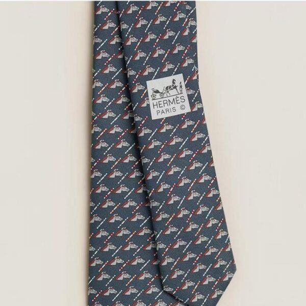 designer,replica,clothing,fake,1:1,lv,luxury,high quality Hermes Men’s New Printed Tie Series [Galloping Color] (ZJ2CP)