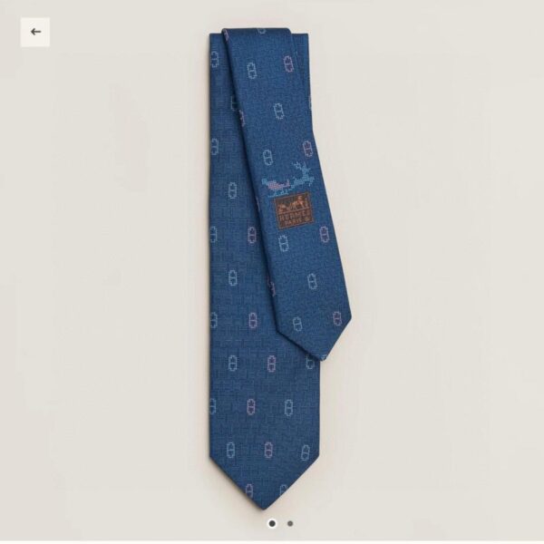designer,replica,clothing,fake,1:1,lv,luxury,high quality Blue [Winter Anchor Chain] Hermès Men’s New Tie Series (6MF3A)