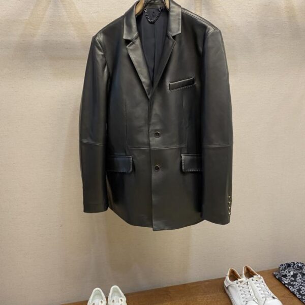 designer,replica,clothing,fake,1:1,lv,luxury,high quality LV autumn and winter new leather suit (MT79K)