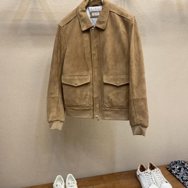 designer,replica,clothing,fake,1:1,lv,luxury,high quality Brunello Cucinell Autumn/Winter Genuine Leather Jacket (6J4EK)