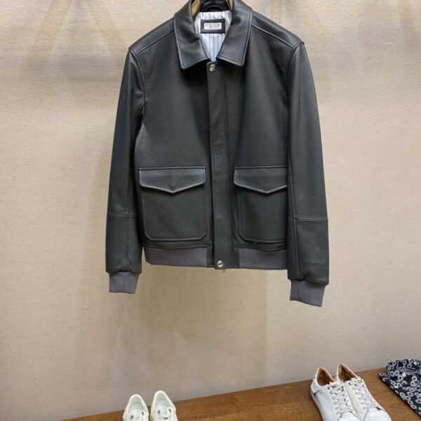 designer,replica,clothing,fake,1:1,lv,luxury,high quality Brunello Cucinell Autumn/Winter Genuine Leather Jacket (GX4S7)