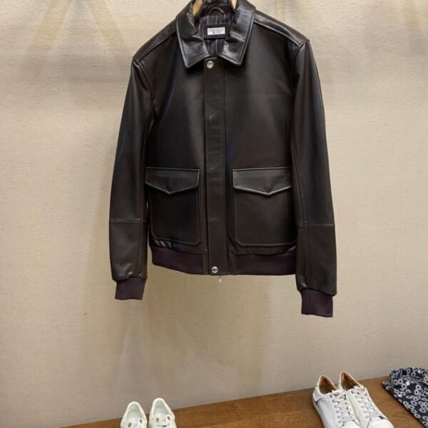 designer,replica,clothing,fake,1:1,lv,luxury,high quality Brunello Cucinell Autumn/Winter Genuine Leather Jacket (XXX8R)