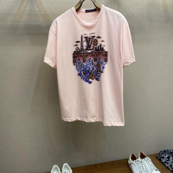 designer,replica,clothing,fake,1:1,lv,luxury,high quality LV × Nigo co-branded printed T-shirt (U9K09)