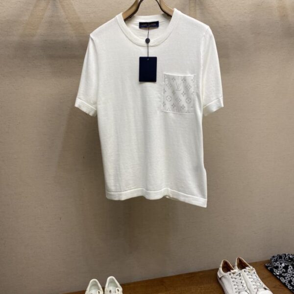 designer,replica,clothing,fake,1:1,lv,luxury,high quality LV solid color nylon inlaid short sleeves (IQJA3)