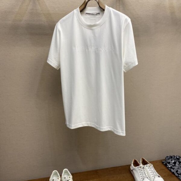 designer,replica,clothing,fake,1:1,lv,luxury,high quality Alexander Wang Cotton Loose Fit Three-Dimensional Printed Back Embroidered Brand Logo T-Shirt (NSMD7)