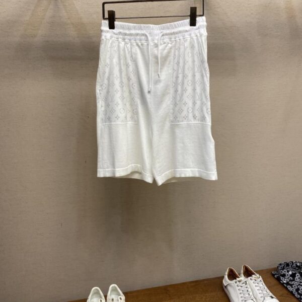 designer,replica,clothing,fake,1:1,lv,luxury,high quality LV solid color drawstring nylon inlaid shorts (0885Q)