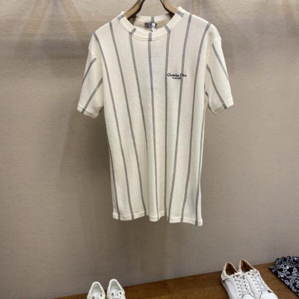 designer,replica,clothing,fake,1:1,lv,luxury,high quality Dior linen blend loose short sleeves (X1SX7)