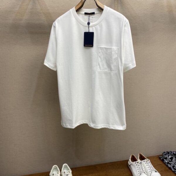 designer,replica,clothing,fake,1:1,lv,luxury,high quality LV cotton short-sleeved T-shirt (SDT44)