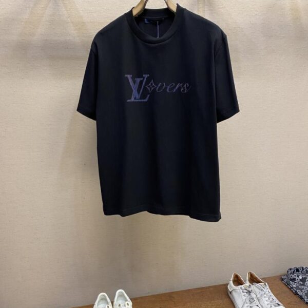 designer,replica,clothing,fake,1:1,lv,luxury,high quality LV 3D printed gradient color T-shirt (YLDWI)