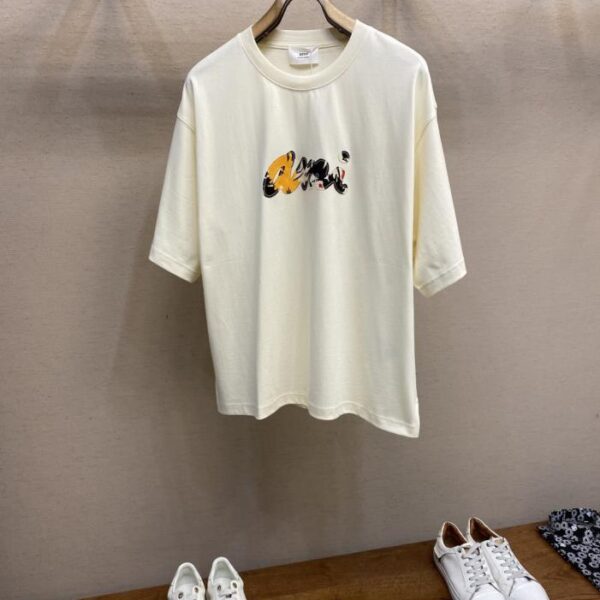 designer,replica,clothing,fake,1:1,lv,luxury,high quality AMI Embroidered High-Density Woven Cotton Short-Sleeved T-Shirt (YFZPD)