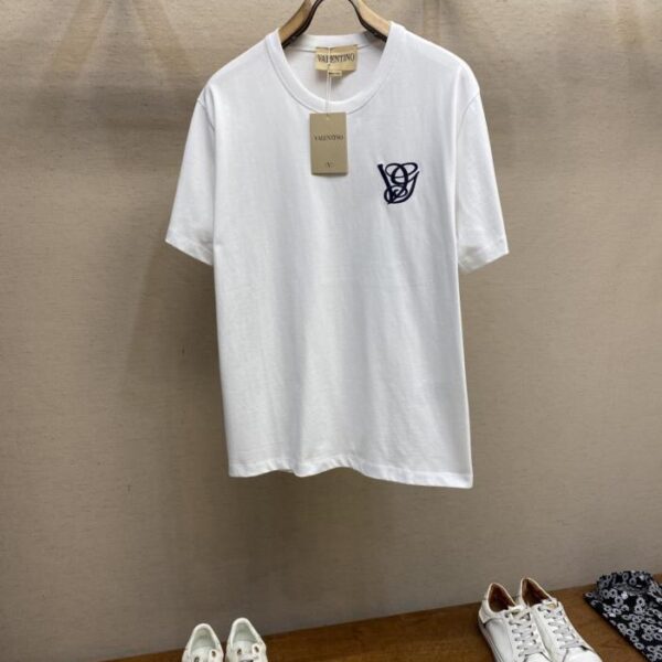 designer,replica,clothing,fake,1:1,lv,luxury,high quality Valentino Early Fall Collection VG 3D Embroidered Cotton T-Shirt (MRVF8)