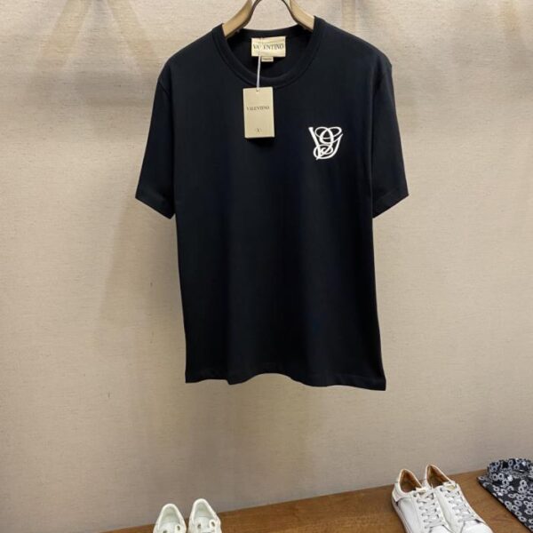 designer,replica,clothing,fake,1:1,lv,luxury,high quality Valentino Early Fall Collection VG 3D Embroidered Cotton T-Shirt (UYKA7)