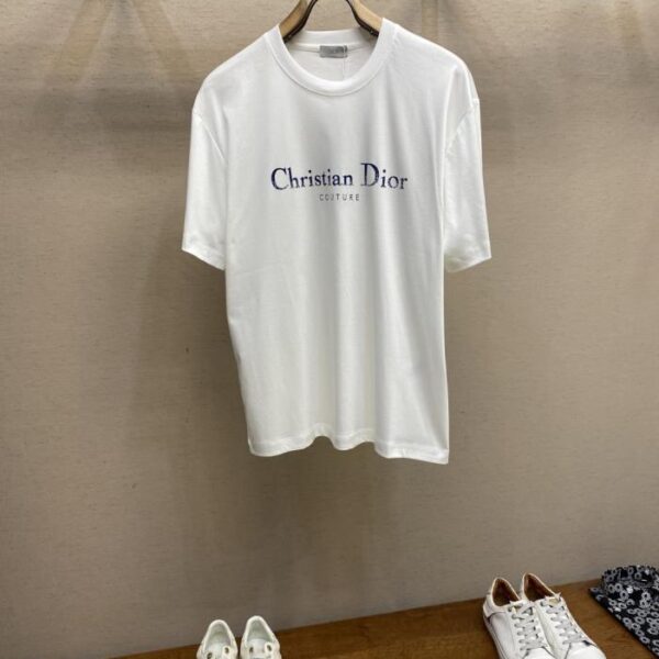 designer,replica,clothing,fake,1:1,lv,luxury,high quality Dior classic letter logo logo vintage distressed print short-sleeved T-shirt (6JM66)