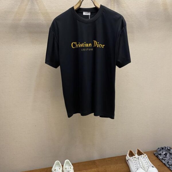 designer,replica,clothing,fake,1:1,lv,luxury,high quality Dior classic letter logo logo vintage distressed print short-sleeved T-shirt (SPA64)
