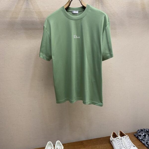 designer,replica,clothing,fake,1:1,lv,luxury,high quality Dior embossed lettering casual short-sleeved T-shirt (UG5O9)