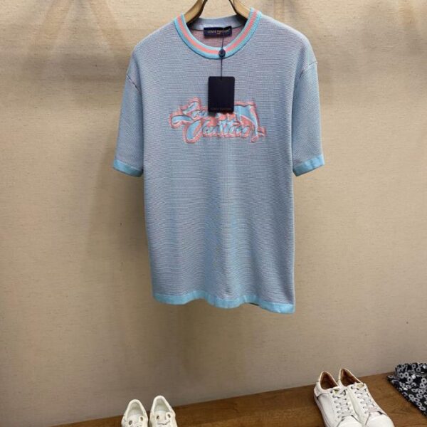 designer,replica,clothing,fake,1:1,lv,luxury,high quality LV Shark Knit Short Sleeve (7M93I)