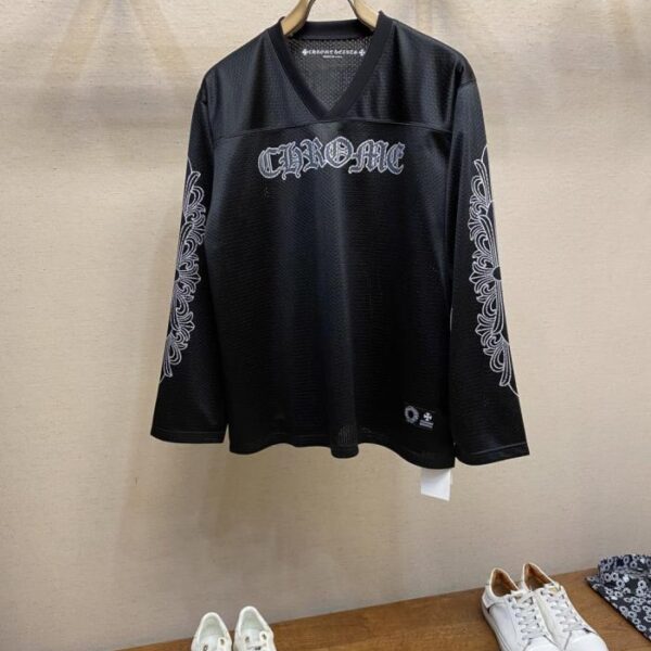 designer,replica,clothing,fake,1:1,lv,luxury,high quality Chrome Hearts Glitter Hockey Jersey (PLLA8)