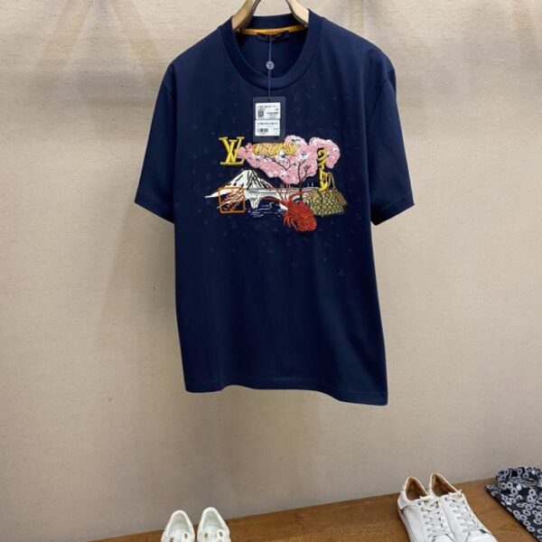 designer,replica,clothing,fake,1:1,lv,luxury,high quality [Replica] LV Early Fall Collection Cotton T-shirt (CGJ1A)