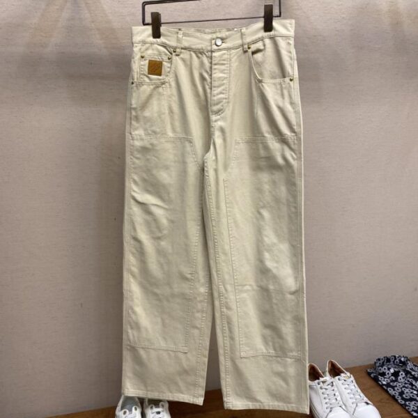 designer,replica,clothing,fake,1:1,lv,luxury,high quality LV straight-leg side pocket denim overalls (9CXT5)