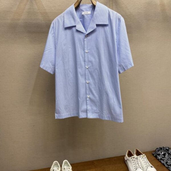designer,replica,clothing,fake,1:1,lv,luxury,high quality Givenchy Striped Print Logo Shirt (841TQ)