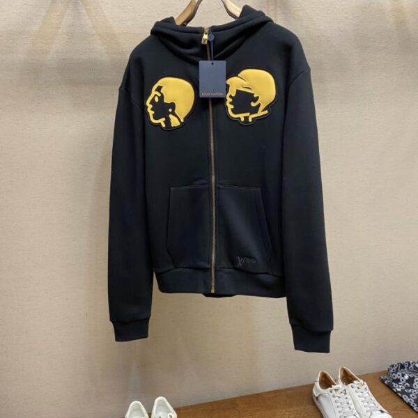 designer,replica,clothing,fake,1:1,lv,luxury,high quality LV Double Portrait Seal Hoodie (N5TLA)
