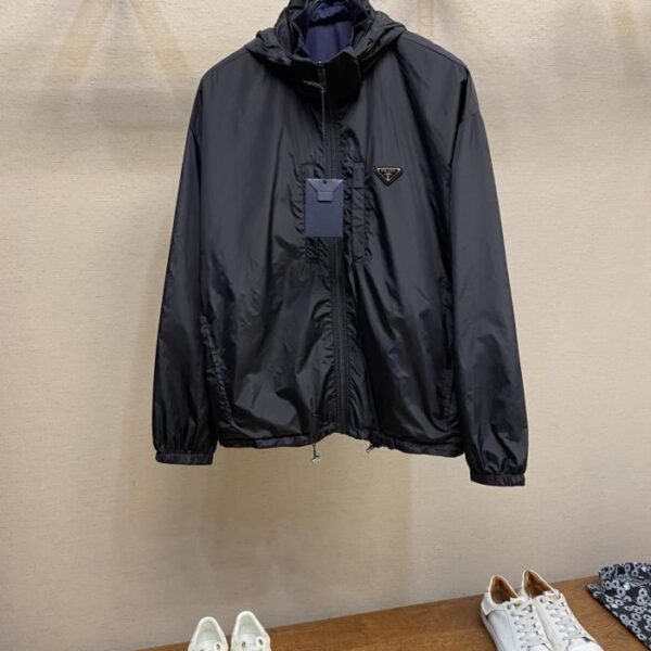 designer,replica,clothing,fake,1:1,lv,luxury,high quality Prada Recycled Nylon Reversible Jacket (1AI4W)