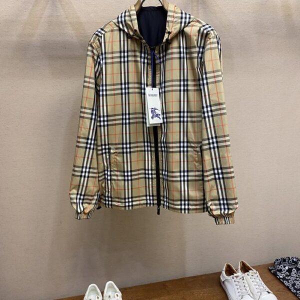designer,replica,clothing,fake,1:1,lv,luxury,high quality Burberry Check Reversible Jacket (4I2PS)