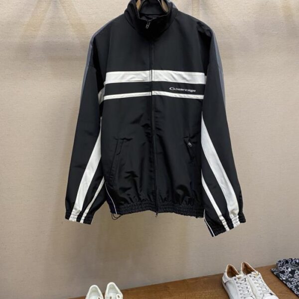 designer,replica,clothing,fake,1:1,lv,luxury,high quality Balenciaga contrast color stitching jacket (N10OS)