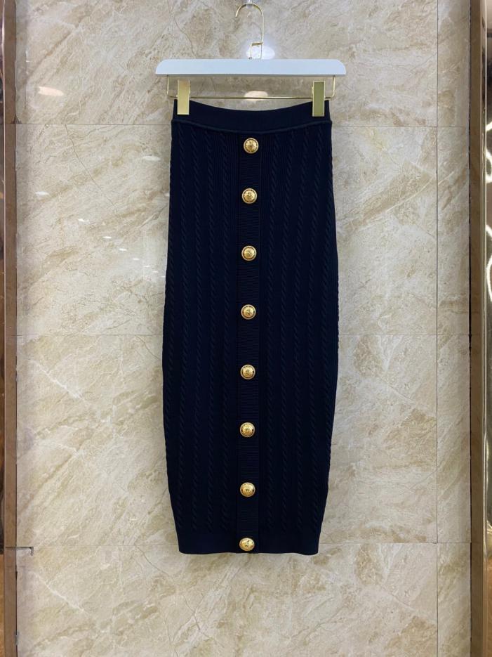 designer,replica,clothing,fake,1:1,lv,luxury,high quality Balmain New Classic Button Slim Knit Long Skirt Black (9GR0X) designer,replica,clothing,fake,1:1,lv,luxury,high quality Balmain New Classic Button Slim Knit Long Skirt Black (9GR0X)