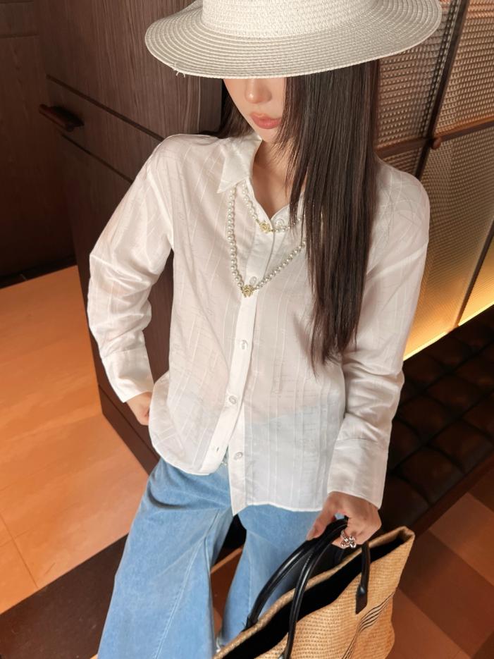 designer,replica,clothing,fake,1:1,lv,luxury,high quality Chanel Early Autumn Latest Logo Jacquard Silk White Shirt (CDBB8) designer,replica,clothing,fake,1:1,lv,luxury,high quality Chanel Early Autumn Latest Logo Jacquard Silk White Shirt (CDBB8)