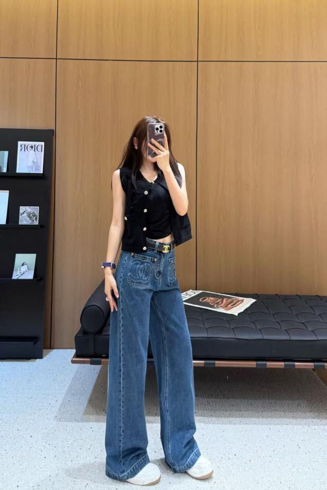 designer,replica,clothing,fake,1:1,lv,luxury,high quality Early Fall Collection Chanel New Design Small Chanel High Waisted Straight-leg Wide-leg Jeans with Belt (M8IZ3) designer,replica,clothing,fake,1:1,lv,luxury,high quality Early Fall Collection Chanel New Design Small Chanel High Waisted Straight-leg Wide-leg Jeans with Belt (M8IZ3)