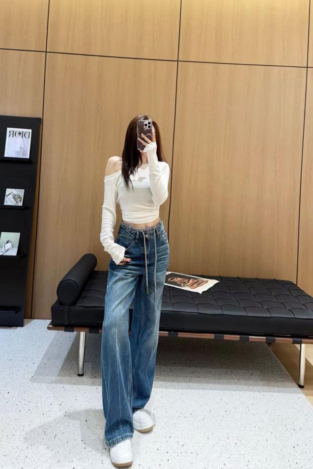 designer,replica,clothing,fake,1:1,lv,luxury,high quality Early Autumn Series MiuMiu New Design Blue Plaid Splicing Double Waist High Waist Drawstring Straight Pants Wide Leg Jeans White Blue (L15NP) designer,replica,clothing,fake,1:1,lv,luxury,high quality Early Autumn Series MiuMiu New Design Blue Plaid Splicing Double Waist High Waist Drawstring Straight Pants Wide Leg Jeans White Blue (L15NP)