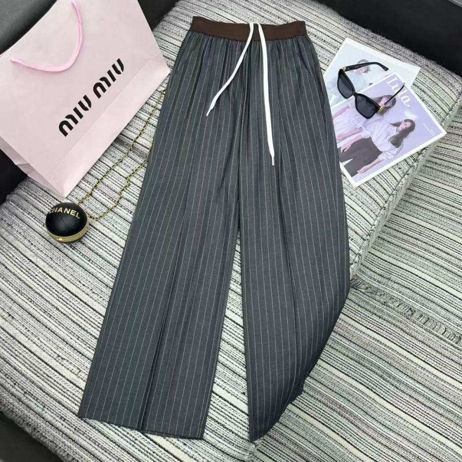 designer,replica,clothing,fake,1:1,lv,luxury,high quality Early Autumn Series MiuMiu new patchwork contrast color ribbed elastic waist striped suit straight pants embroidered letter embellishment (YJXX4) designer,replica,clothing,fake,1:1,lv,luxury,high quality Early Autumn Series MiuMiu new patchwork contrast color ribbed elastic waist striped suit straight pants embroidered letter embellishment (YJXX4)