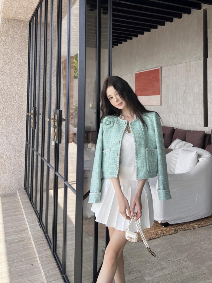 designer,replica,clothing,fake,1:1,lv,luxury,high quality Chanel Spring/Summer Latest Mint Green Braided Jacket (s(Q0598) designer,replica,clothing,fake,1:1,lv,luxury,high quality Chanel Spring/Summer Latest Mint Green Braided Jacket (s(Q0598)