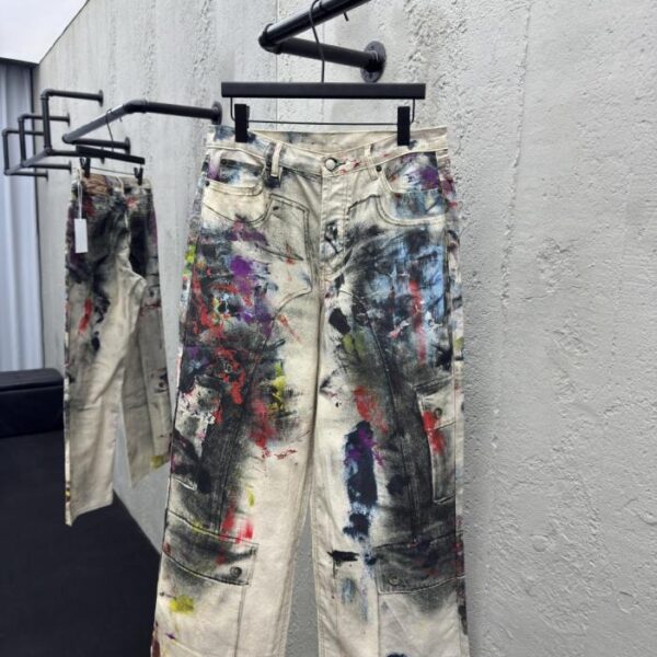 designer,replica,clothing,fake,1:1,lv,luxury,high quality Acne Studios 3D color print jeans (81U9N)