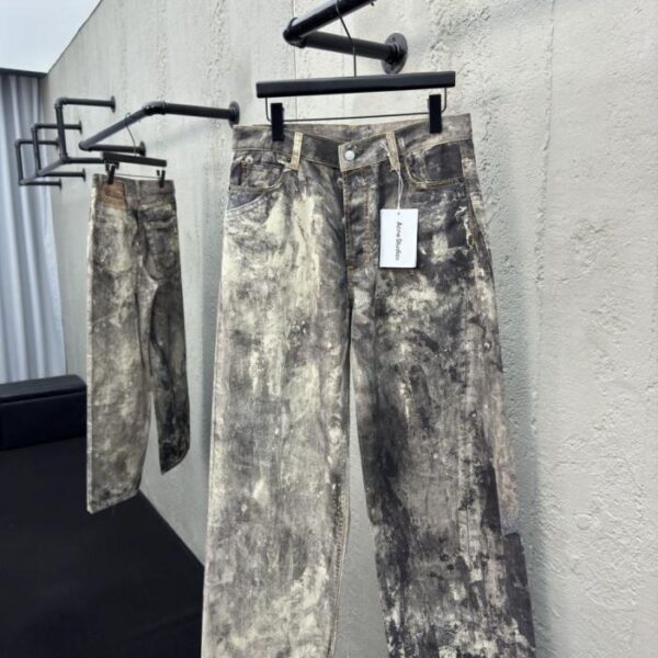 designer,replica,clothing,fake,1:1,lv,luxury,high quality Acne Studios 3D printed jeans (QQ1TD)