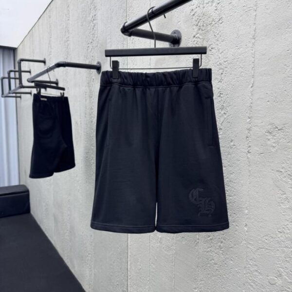 designer,replica,clothing,fake,1:1,lv,luxury,high quality Chrome Hearts 2025 New Gray Sanskrit Logo Shorts (RMJCO)