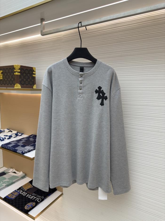 designer,replica,clothing,fake,1:1,lv,luxury,high quality Chrome Hearts Leather Henley Collar Waffle Sweatshirt (P2VM7) designer,replica,clothing,fake,1:1,lv,luxury,high quality Chrome Hearts Leather Henley Collar Waffle Sweatshirt (P2VM7)