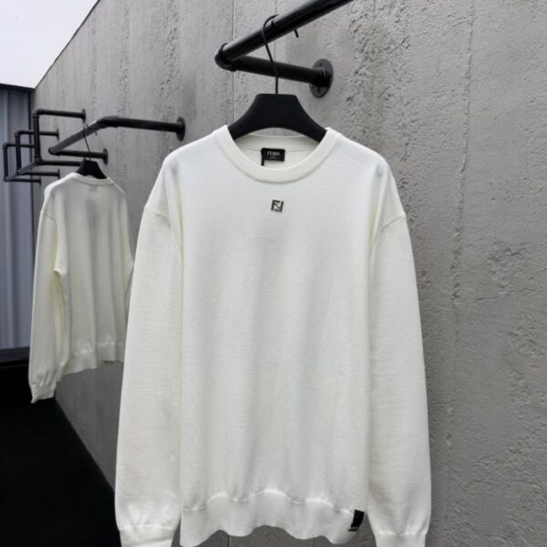 designer,replica,clothing,fake,1:1,lv,luxury,high quality FENDI Double F hot stamp bottoming sweater (RXFUO)