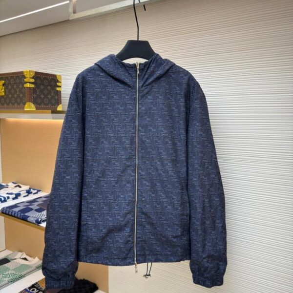 designer,replica,clothing,fake,1:1,lv,luxury,high quality Fendi FF reversible hooded jacket (LAMCI)